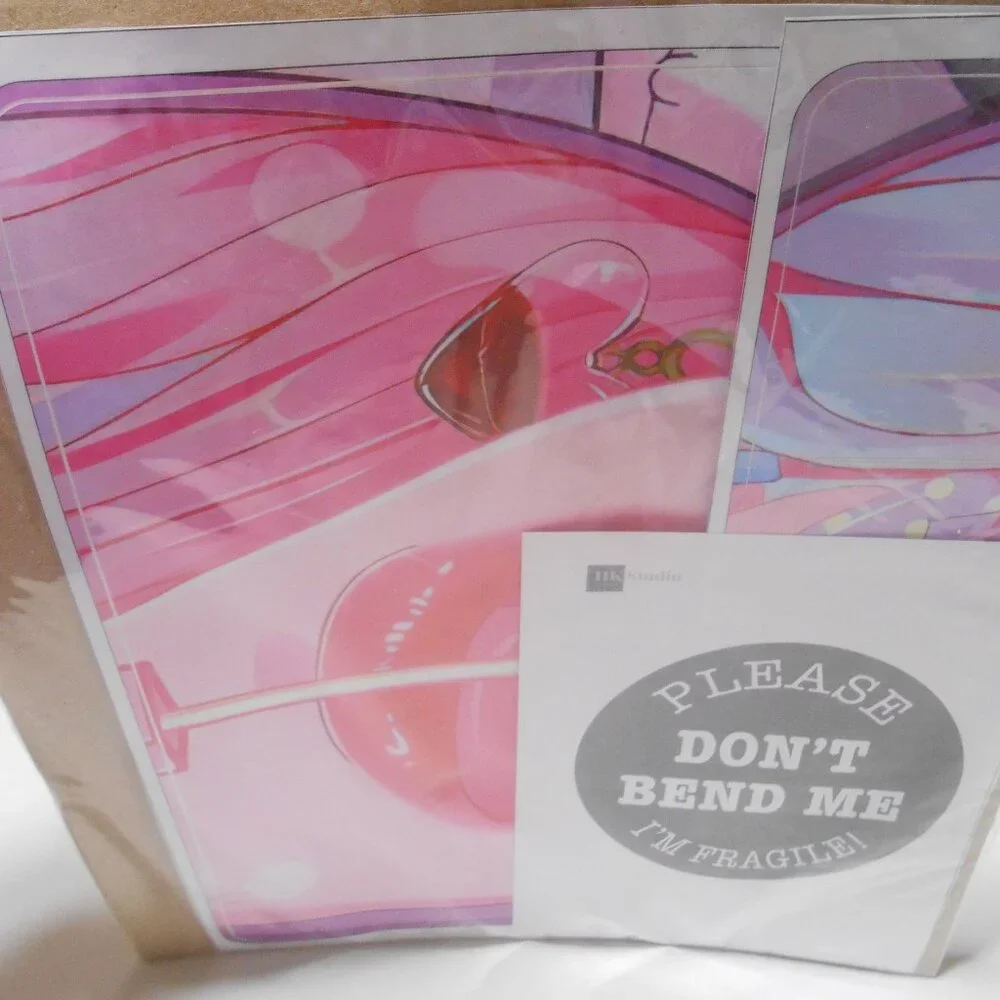 NEW HK STUDIO PINK KAWAII 3 LAPTOP SKIN DECAL COVER 14